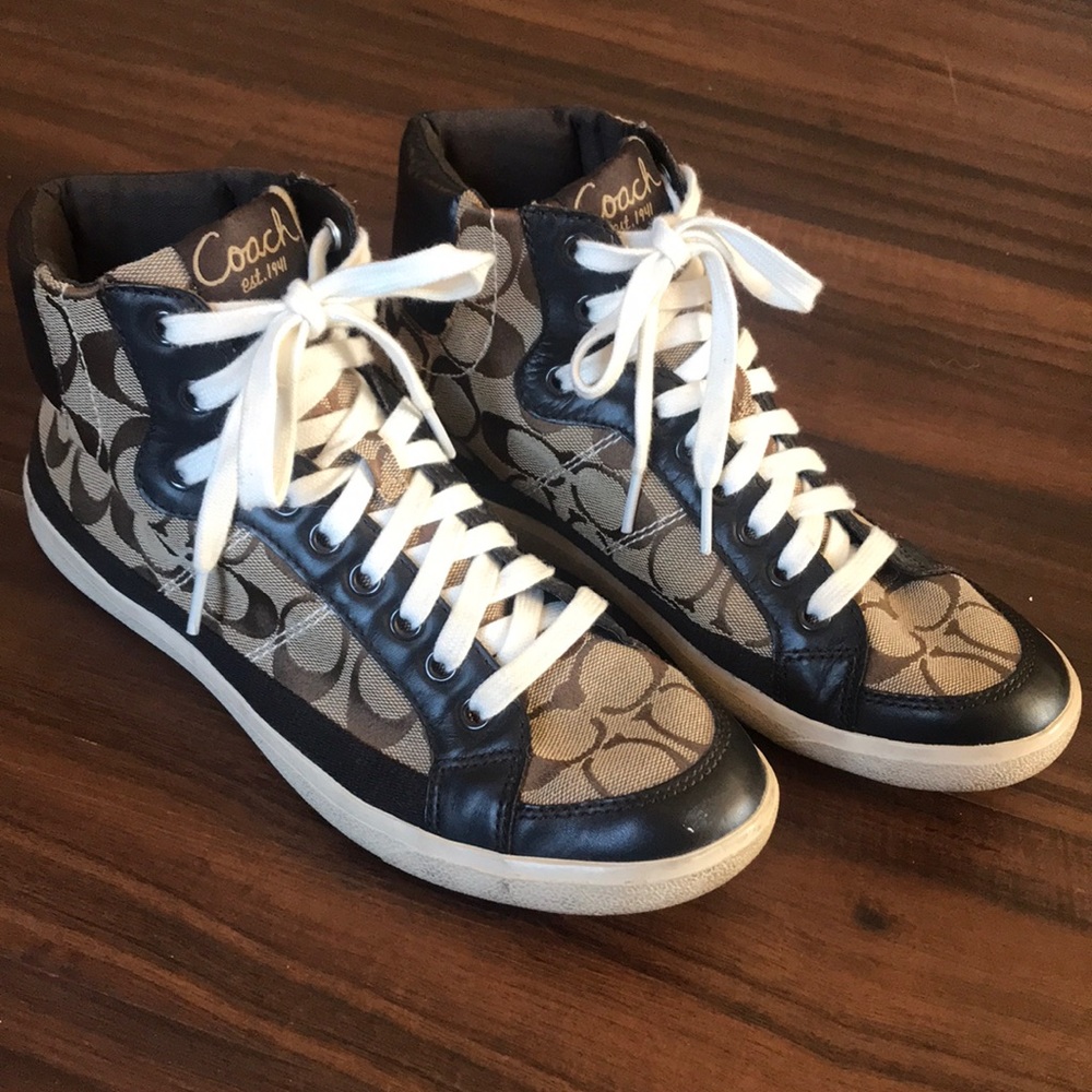 High top Coach sneakers
